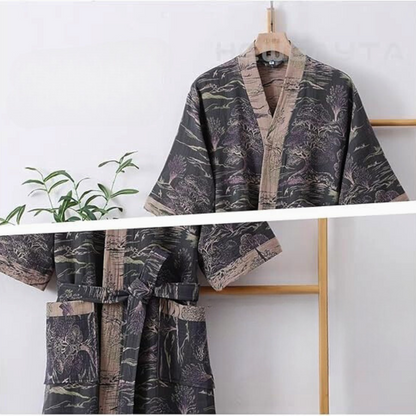 Soft Womens Kimono Bath Robe Japanese Design