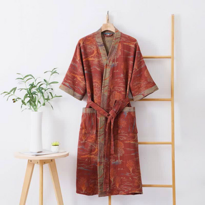 Soft Womens Kimono Bath Robe Japanese Design