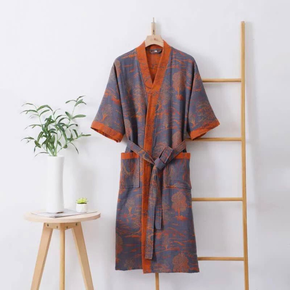 Soft Womens Kimono Bath Robe Japanese Design