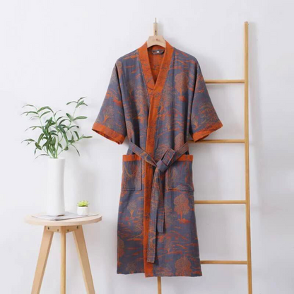 Soft Womens Kimono Bath Robe Japanese Design