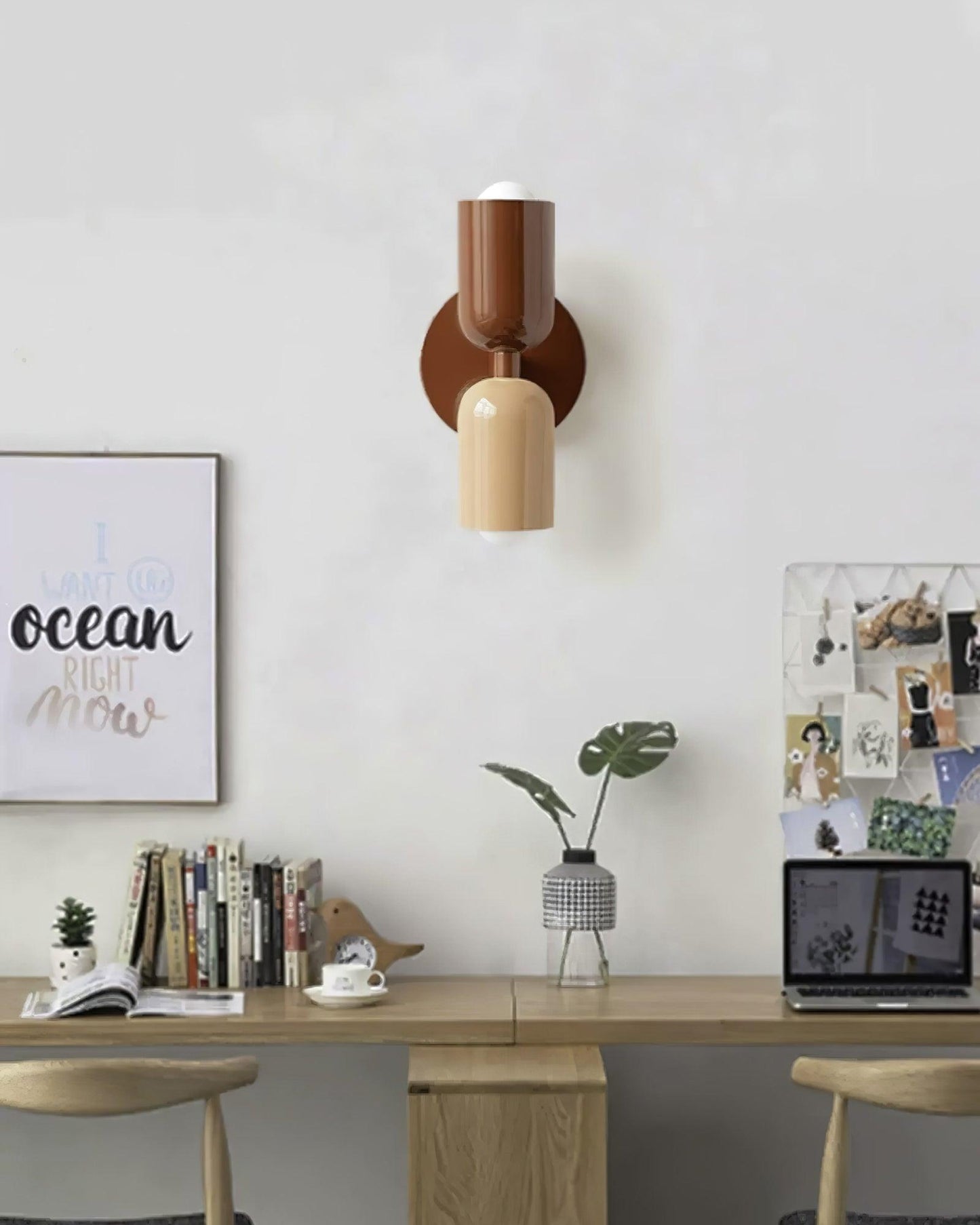 Dual Glass Table Lamp