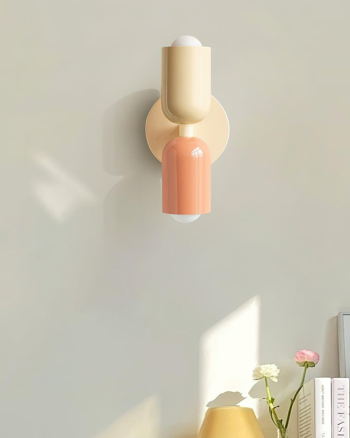 Dual Glass Table Lamp