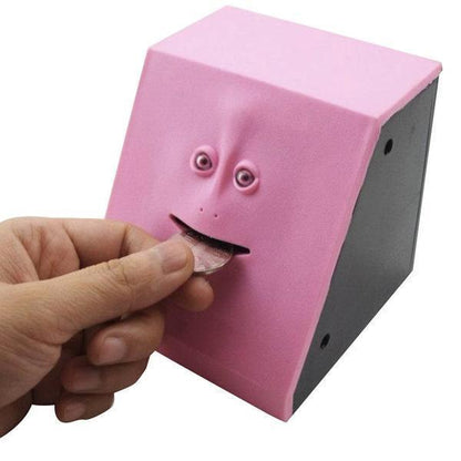 Funny Money Eating Face Piggy Bank