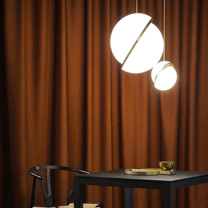Semi-Circular Hanging Lamp – Contemporary Style