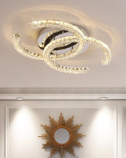 Bright Stainless Steel 11 LED Ceiling Light Fixture