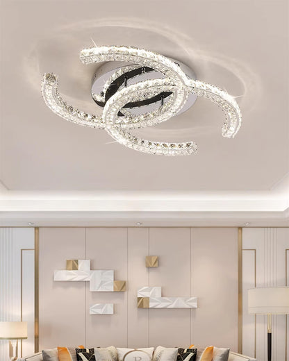 Bright Stainless Steel 11 LED Ceiling Light Fixture