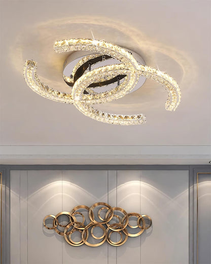 Bright Stainless Steel 11 LED Ceiling Light Fixture