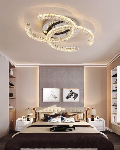 Bright Stainless Steel 11 LED Ceiling Light Fixture
