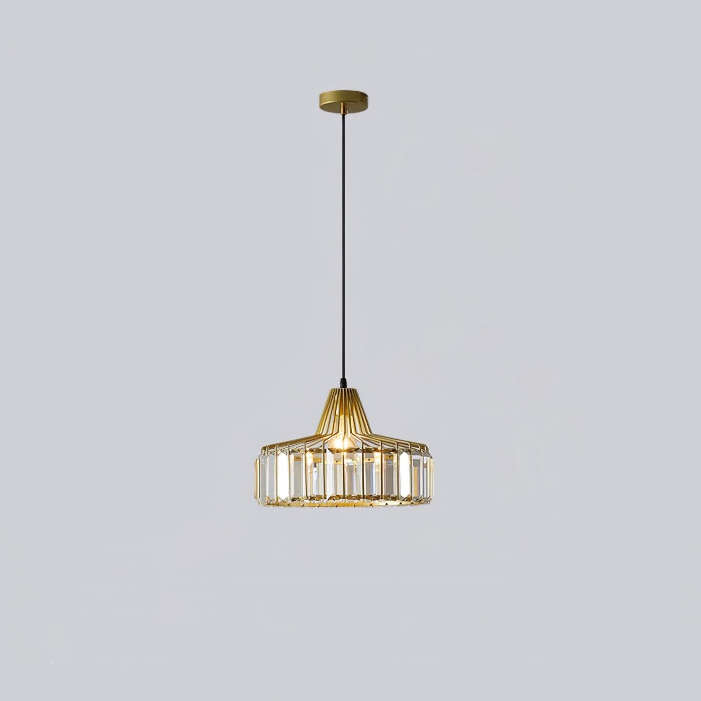 Sparkling Glass Pendant Ceiling Light Fixture
