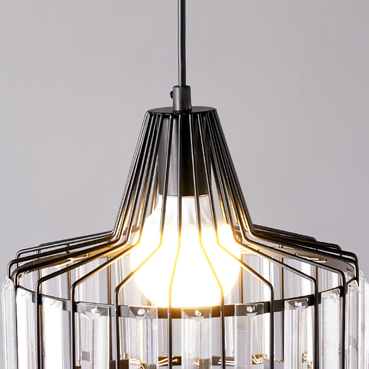 Sparkling Glass Pendant Ceiling Light Fixture
