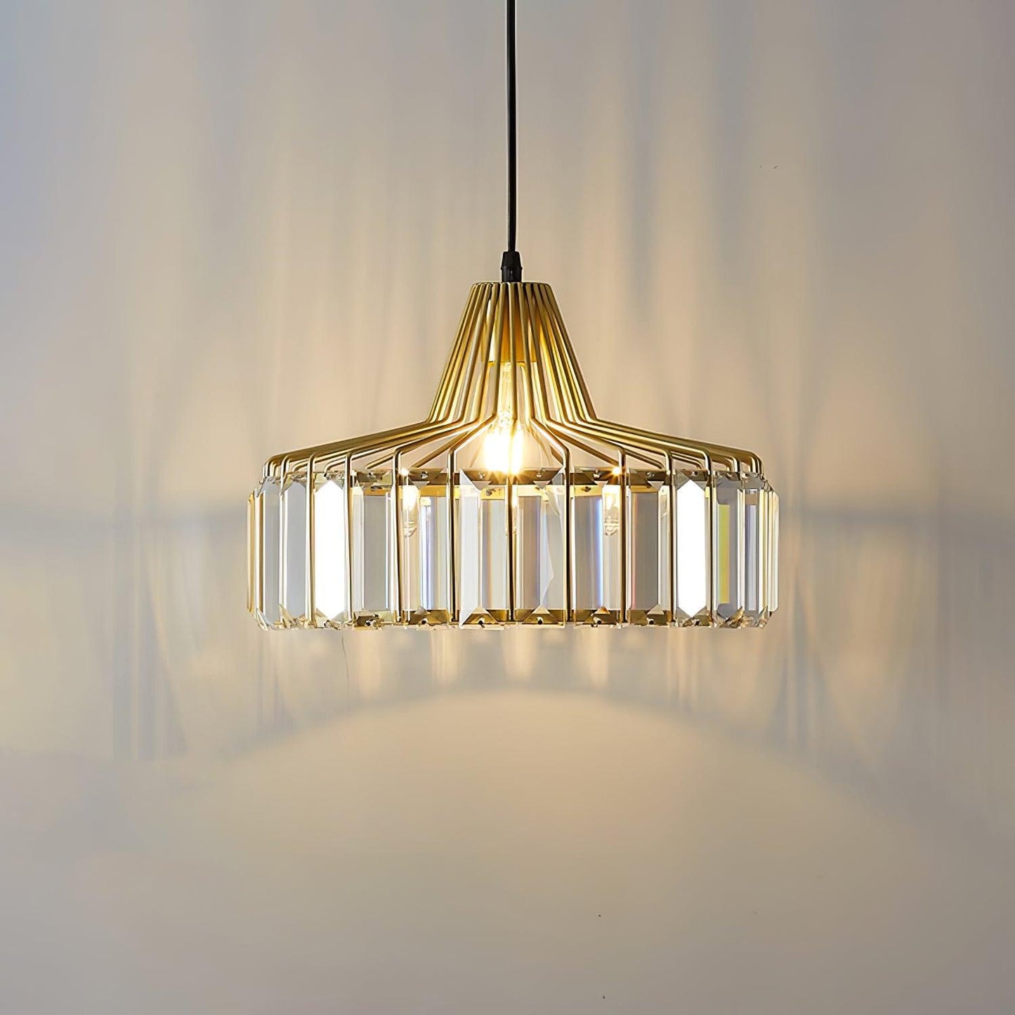 Sparkling Glass Pendant Ceiling Light Fixture