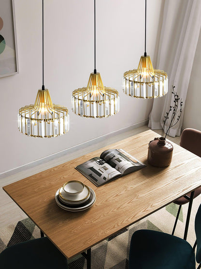 Sparkling Glass Pendant Ceiling Light Fixture