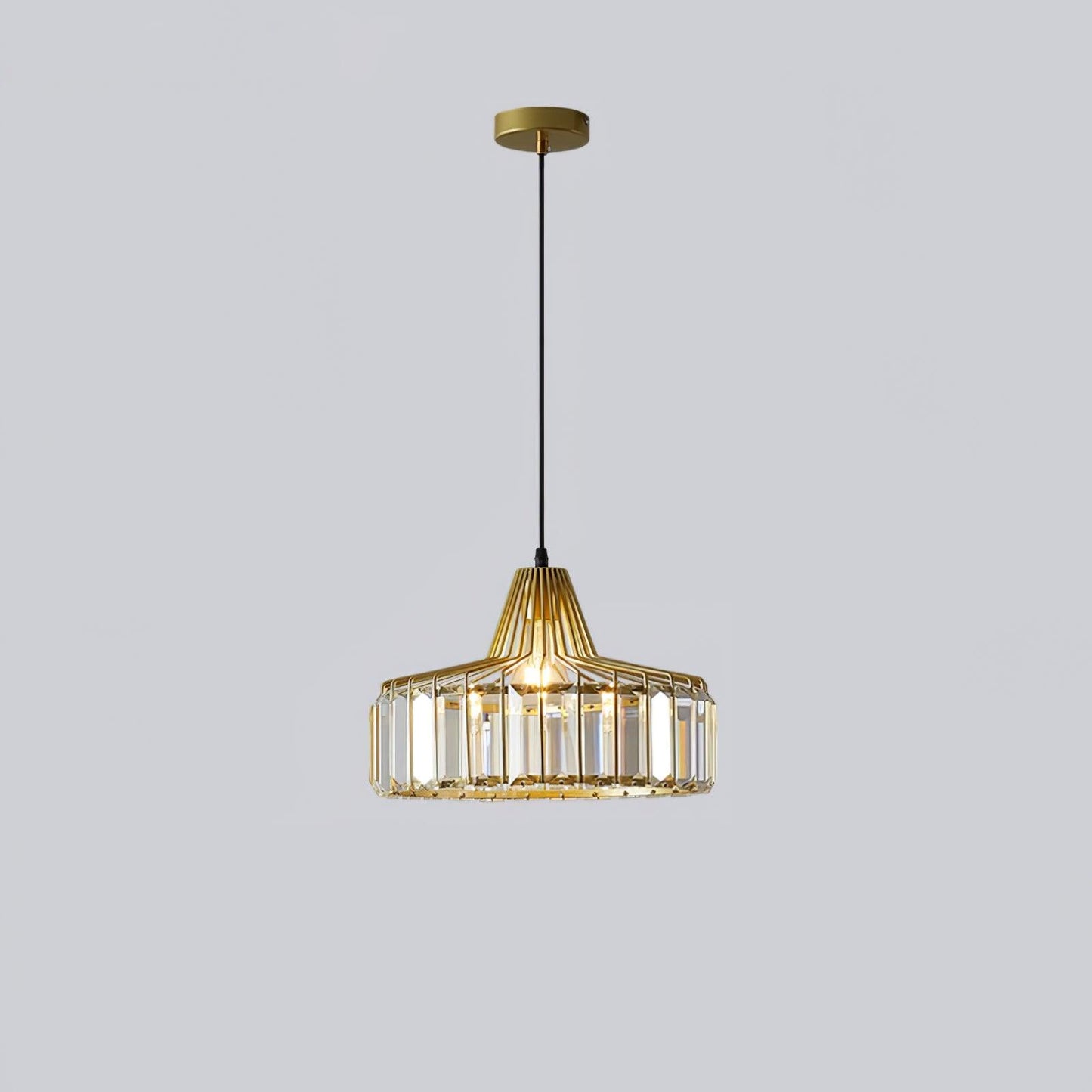 Sparkling Glass Pendant Ceiling Light Fixture
