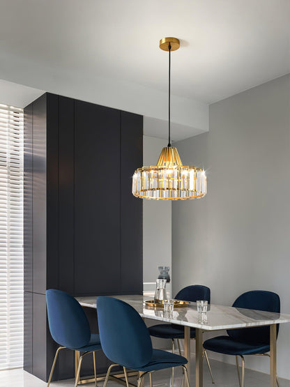 Sparkling Glass Pendant Ceiling Light Fixture