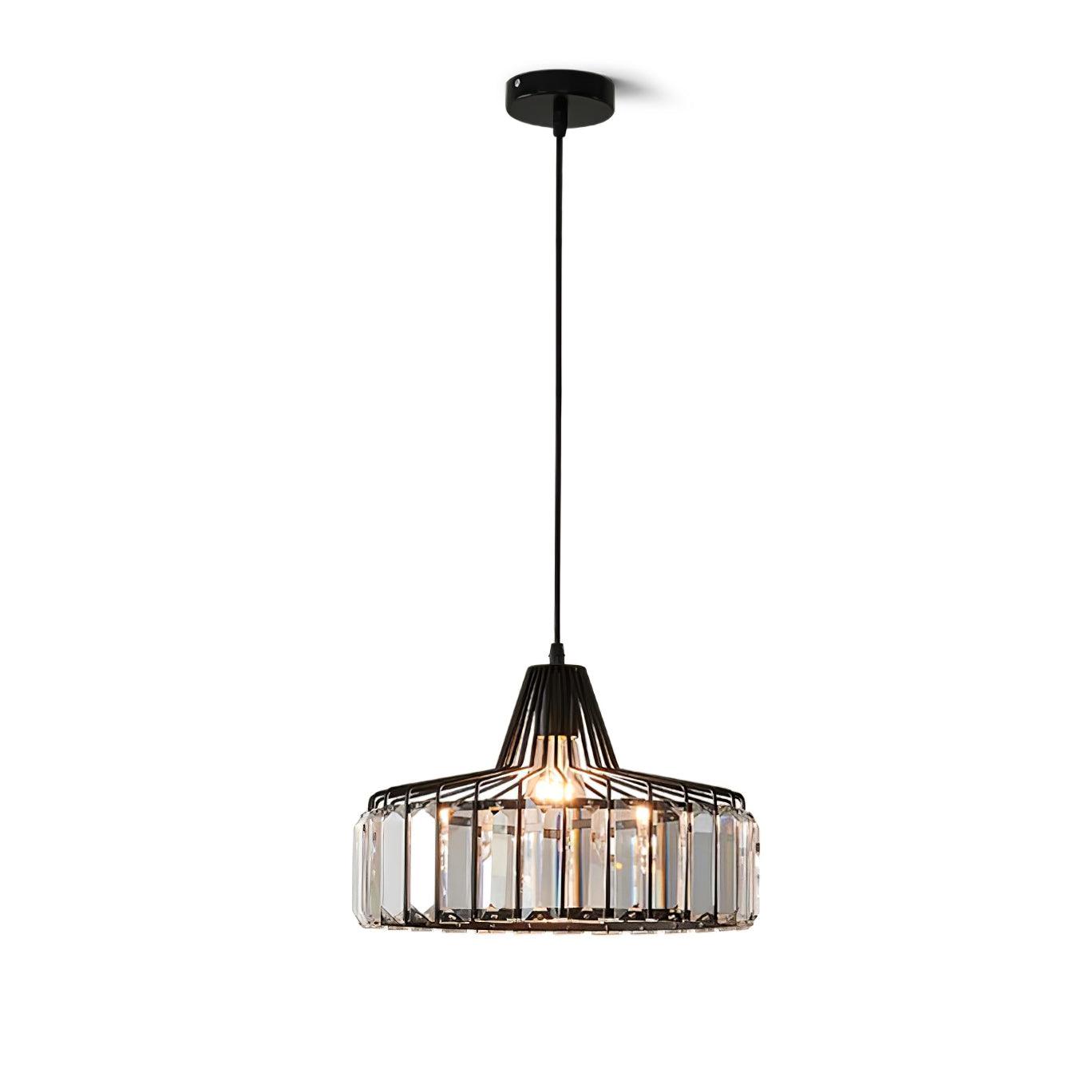 Sparkling Glass Pendant Ceiling Light Fixture