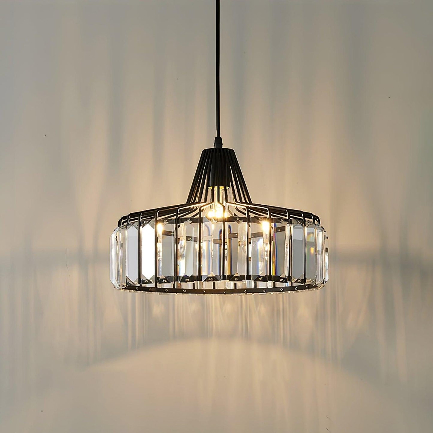 Sparkling Glass Pendant Ceiling Light Fixture