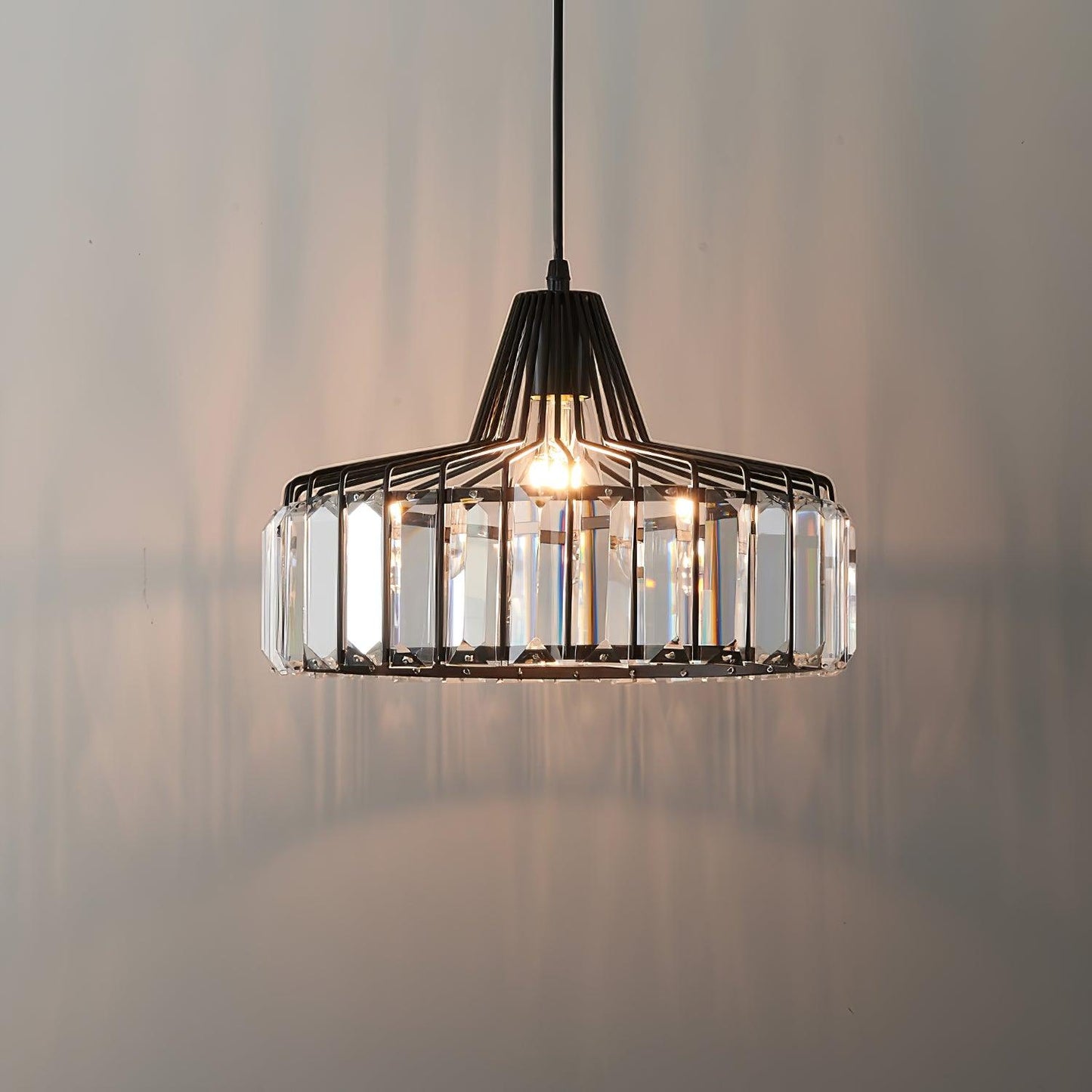 Sparkling Glass Pendant Ceiling Light Fixture