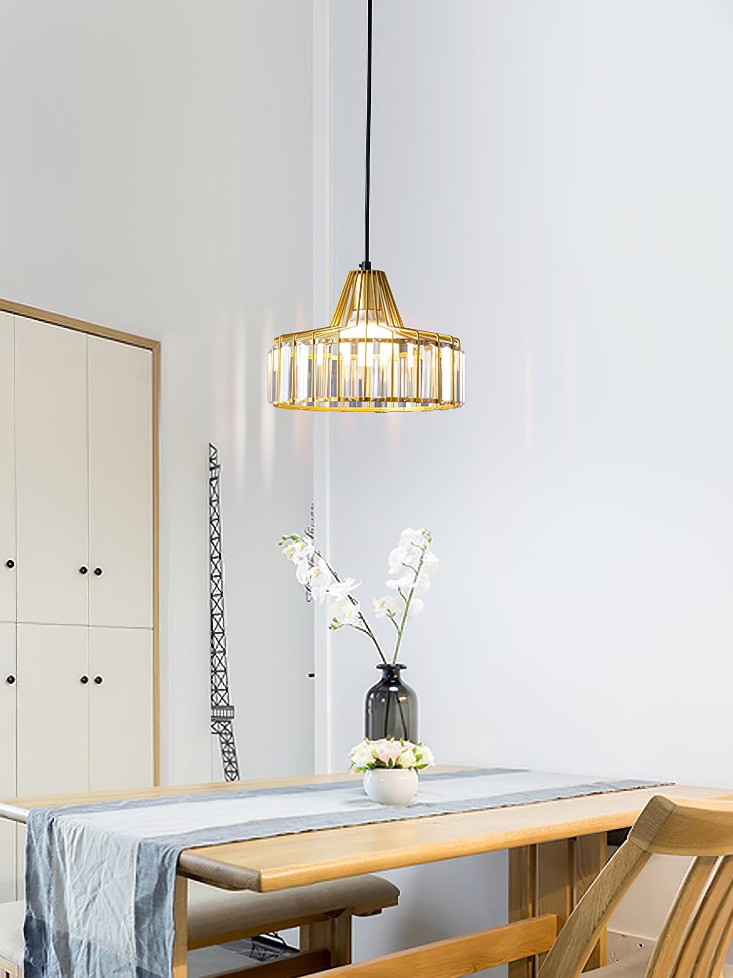 Sparkling Glass Pendant Ceiling Light Fixture
