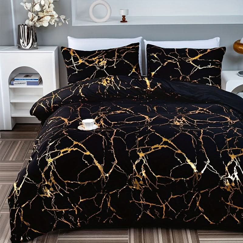 Premium Plush Duvet Cover Set with Classic Style