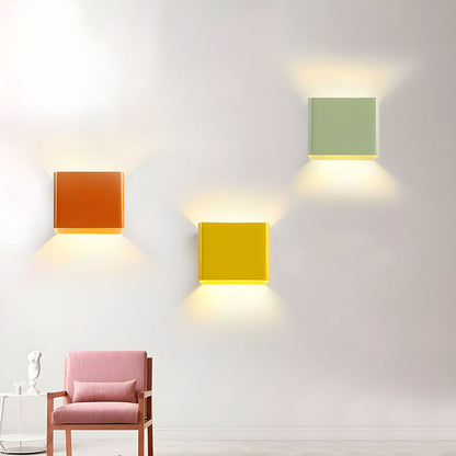 Slim LED Wall Light Modern White Compact Design