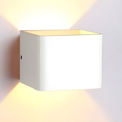 Slim LED Wall Light Modern White Compact Design