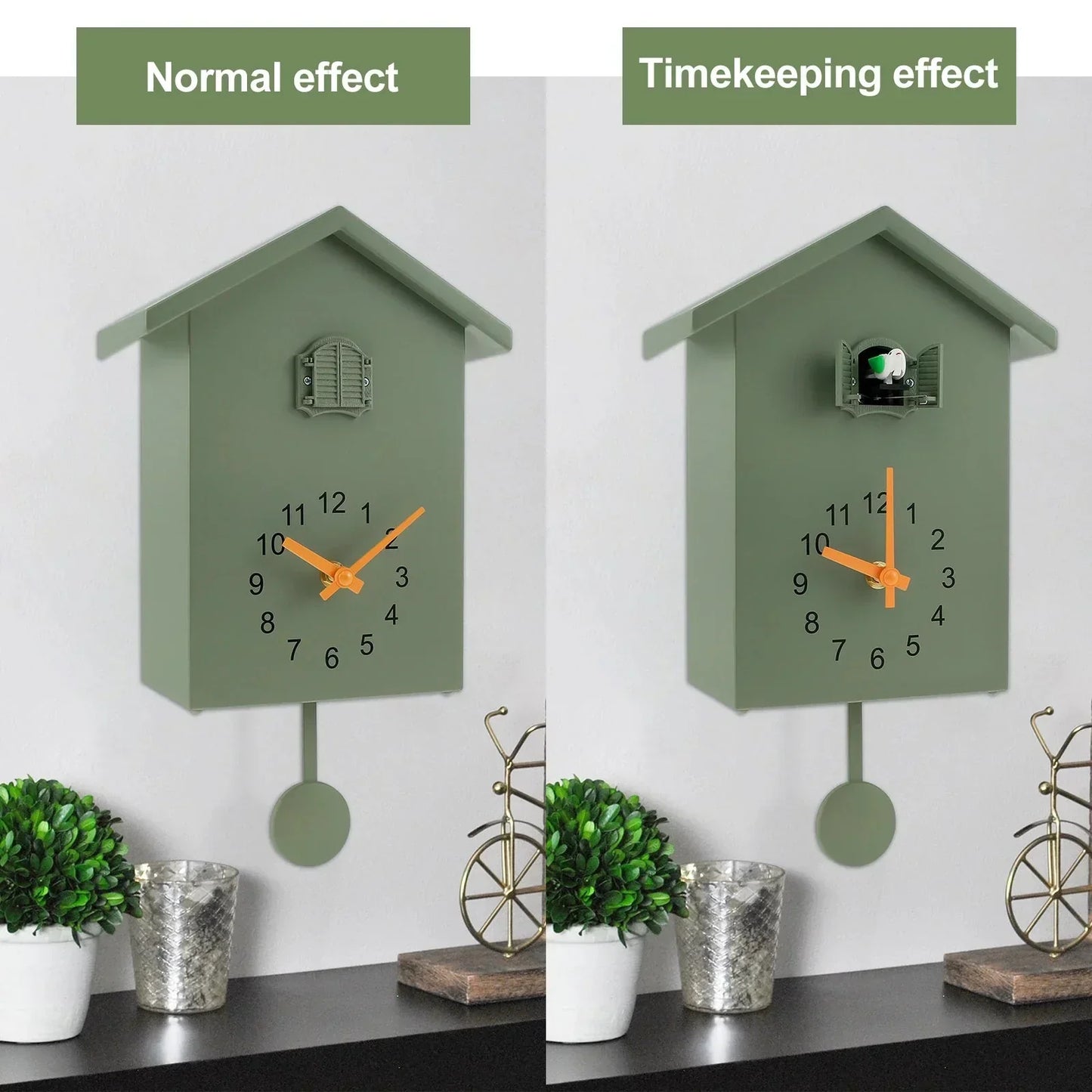 Traditional Pendulum Cuckoo Clock for Home Decor