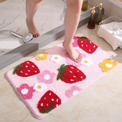 Colorful Fruit Design Bathroom Mat - Cofik