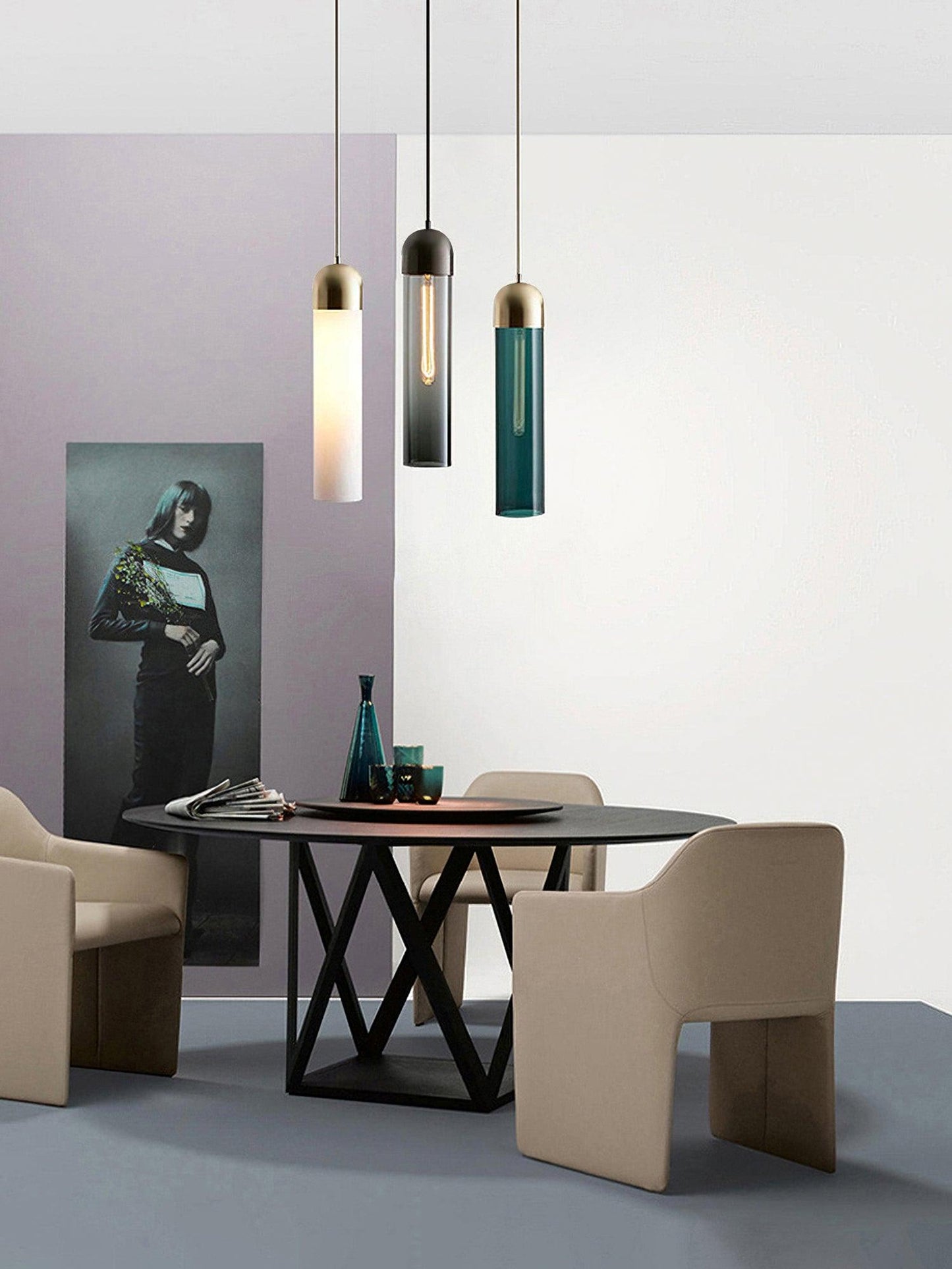 Clear Round Hanging Light Pendant