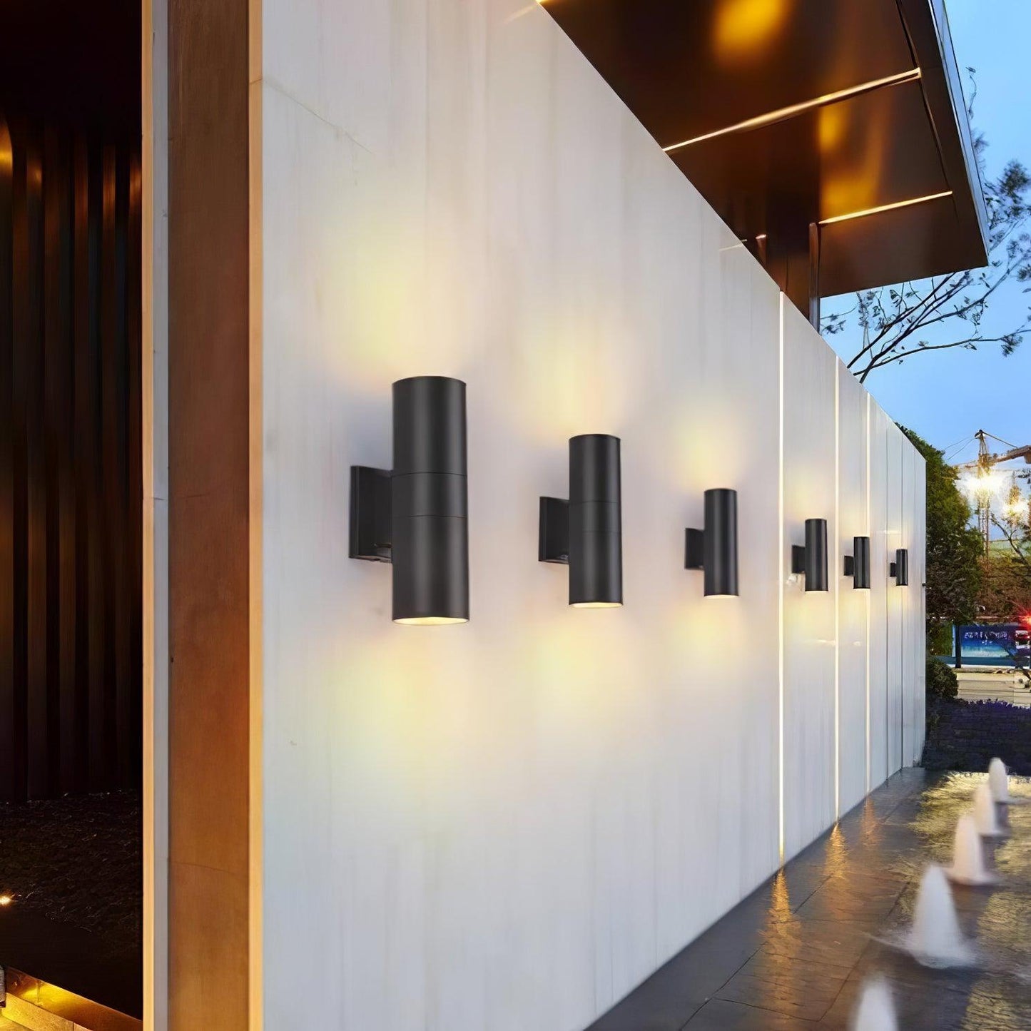 Round Exterior Mounted Outdoor Lamp