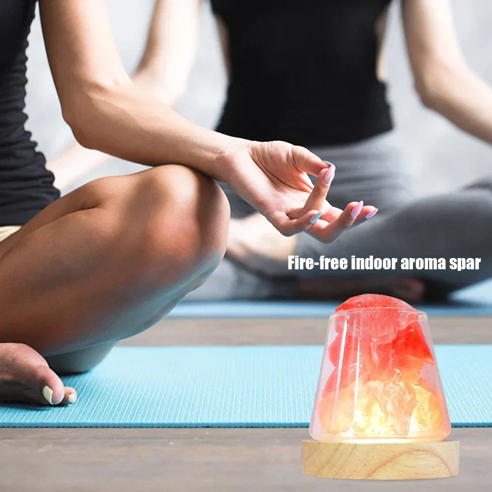 Natural Salt Night Lamp & Aroma Diffuser