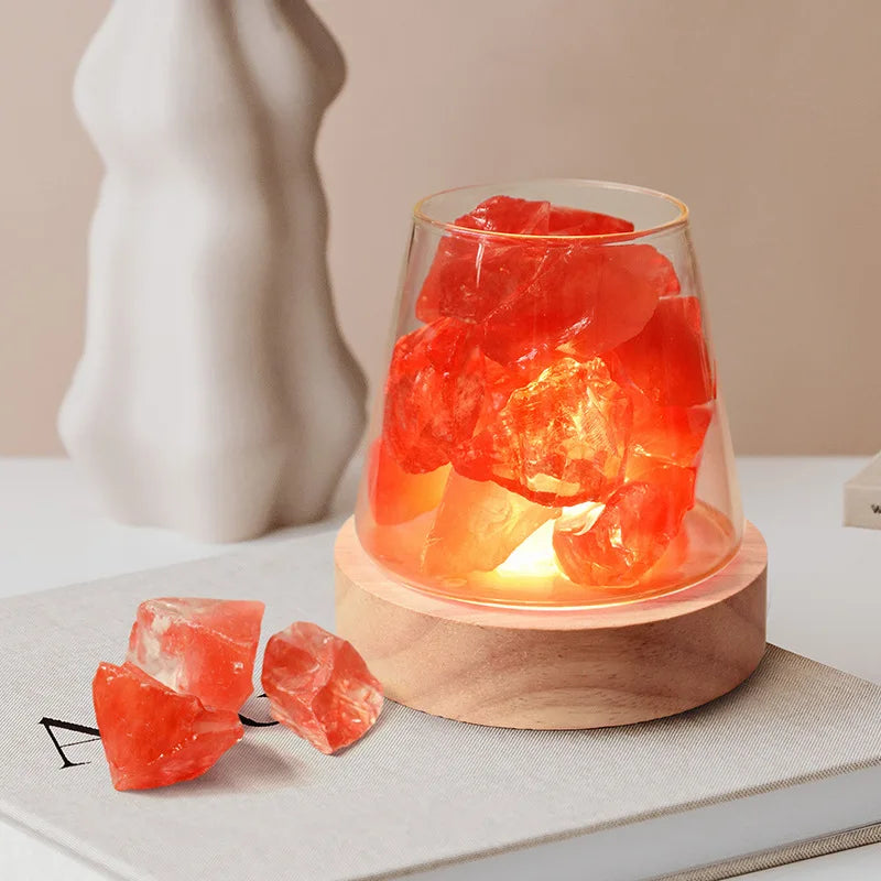 Natural Salt Night Lamp & Aroma Diffuser