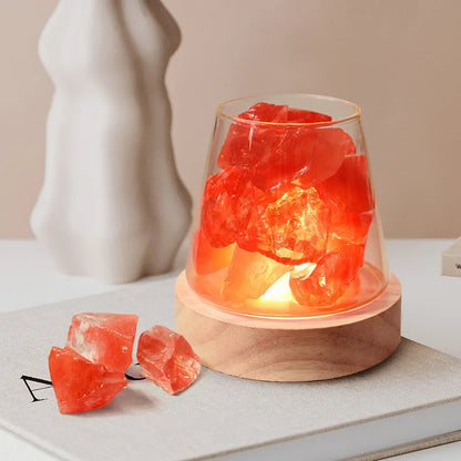 Natural Salt Night Lamp & Aroma Diffuser