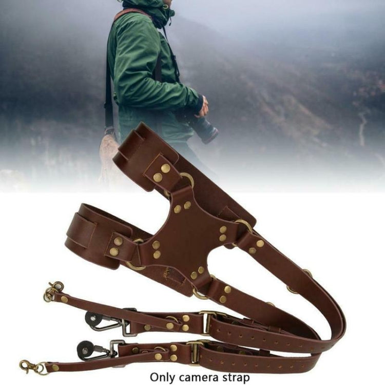Durable Leather Camera Strap with Quick Release Buckle