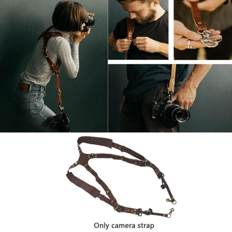 Durable Leather Camera Strap with Quick Release Buckle
