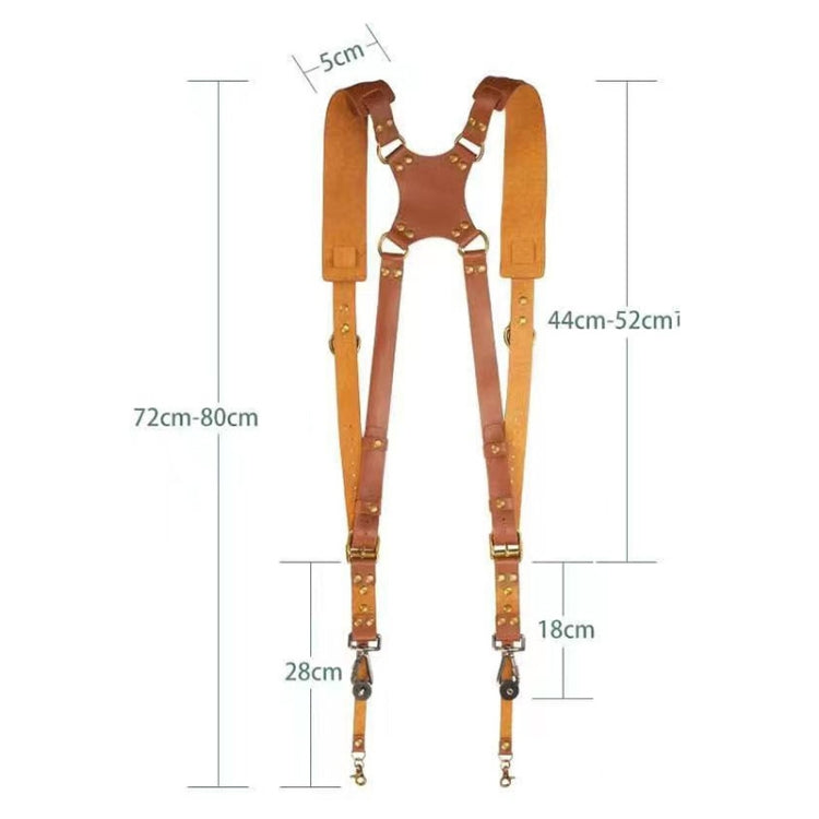 Durable Leather Camera Strap with Quick Release Buckle