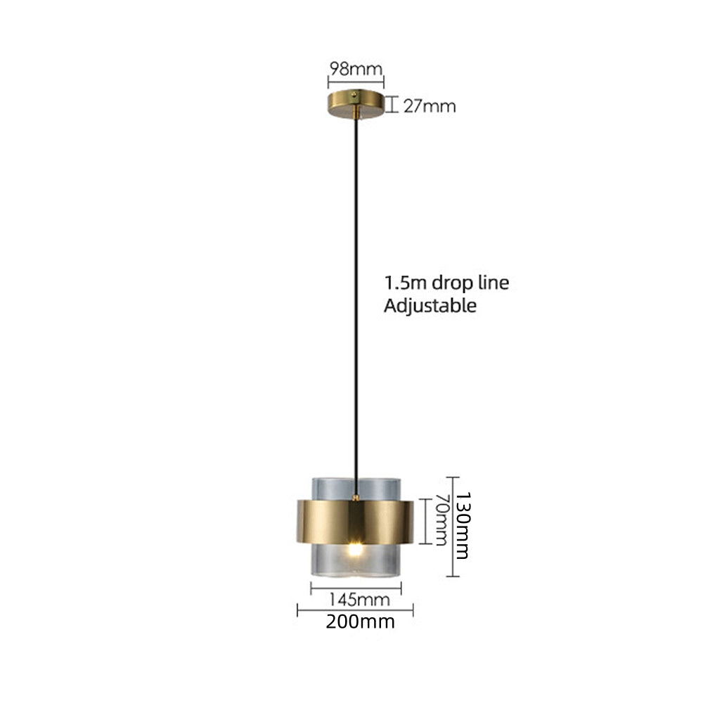 Elegant Clear Hanging Ceiling Light
