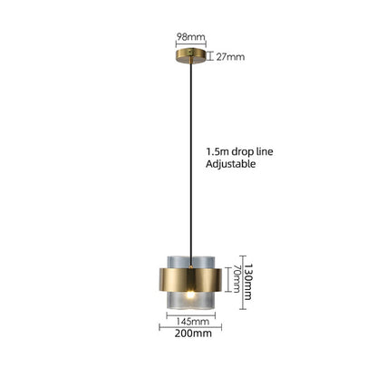 Elegant Clear Hanging Ceiling Light