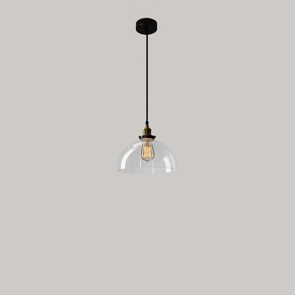 Clear Glass Modern Bedroom Pendant Lamp