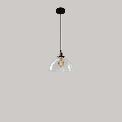 Clear Glass Modern Bedroom Pendant Lamp