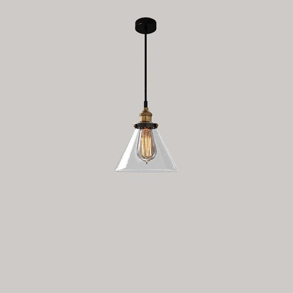Clear Glass Modern Bedroom Pendant Lamp