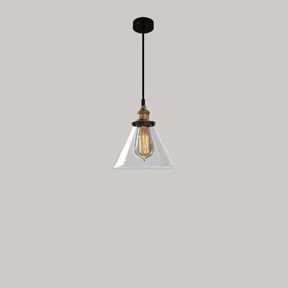Clear Glass Modern Bedroom Pendant Lamp