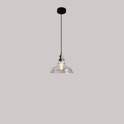 Clear Glass Modern Bedroom Pendant Lamp