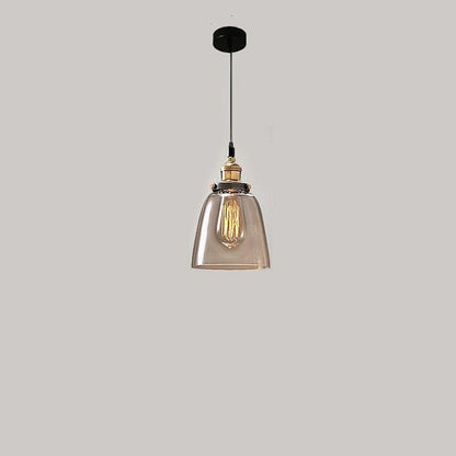 Clear Glass Modern Bedroom Pendant Lamp