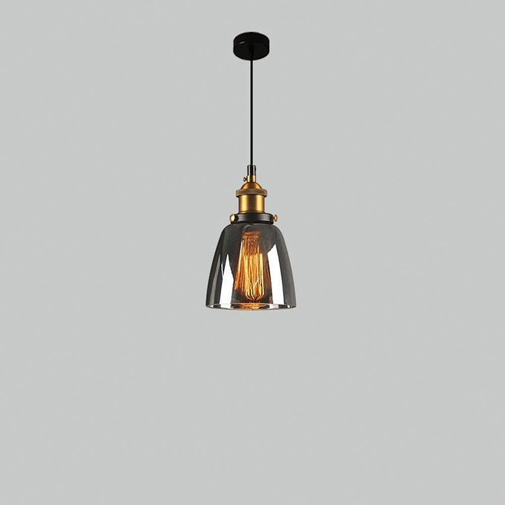 Clear Glass Modern Bedroom Pendant Lamp