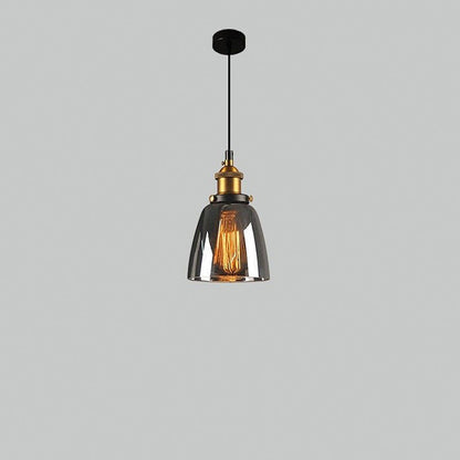 Clear Glass Modern Bedroom Pendant Lamp
