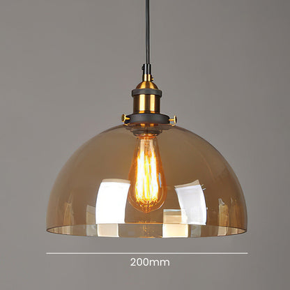 Clear Glass Modern Bedroom Pendant Lamp
