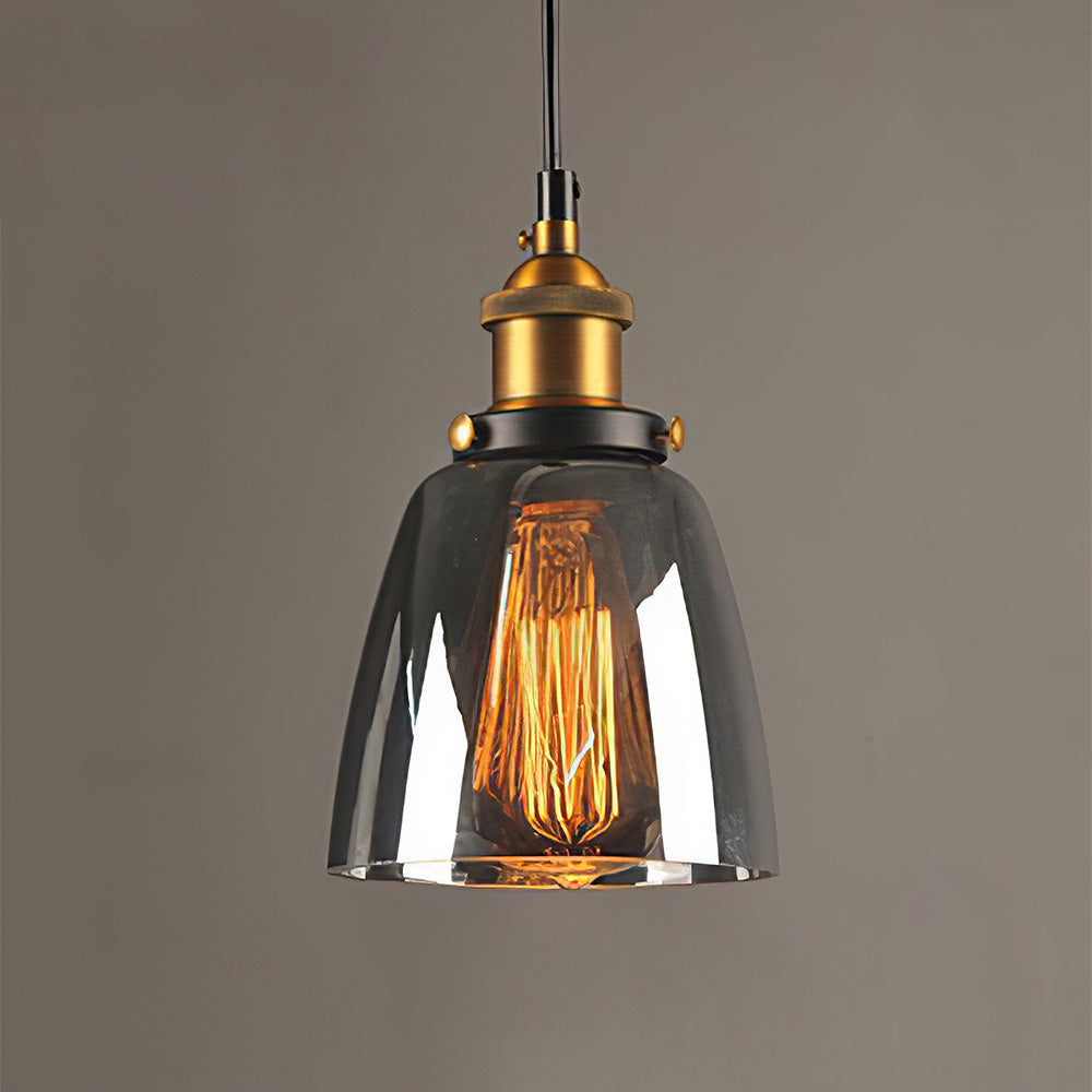 Clear Glass Modern Bedroom Pendant Lamp