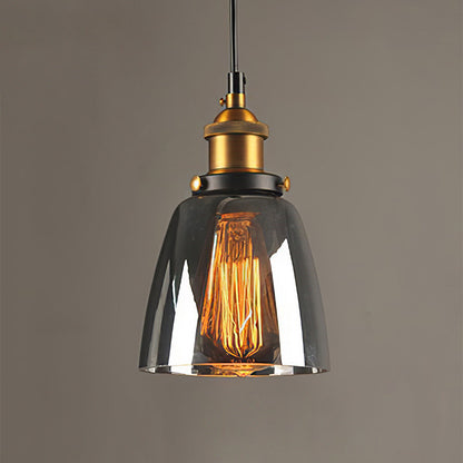 Clear Glass Modern Bedroom Pendant Lamp