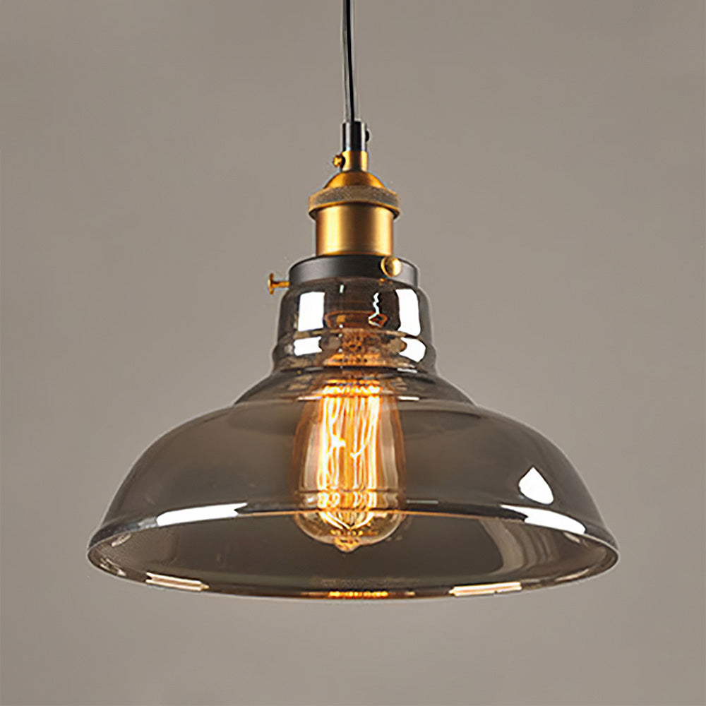 Clear Glass Modern Bedroom Pendant Lamp