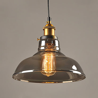 Clear Glass Modern Bedroom Pendant Lamp